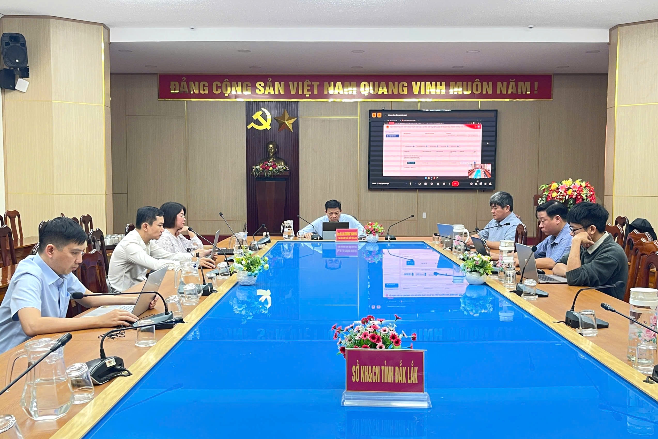 Tập huấn sử dụng hệ thống thông tin giám sát, đánh giá việc thực hiện Nghị quyết số 57-NQ/TW, ngày 22/12/2024 của tỉnh